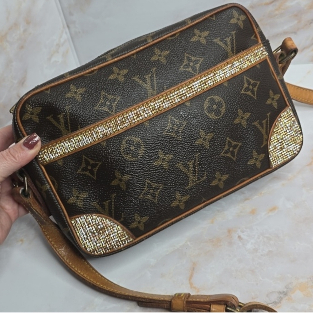 Louis vuitton Monogram trocadero 23 embellished with rhinestones - Picture 3 of 16